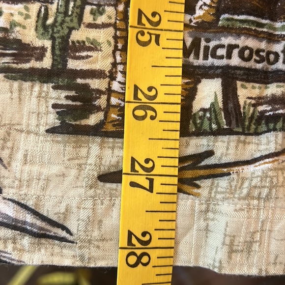 Rare Microsoft Across America Toes on the Nose Large L Hawaiian Style Shirt - Picture 7 of 14